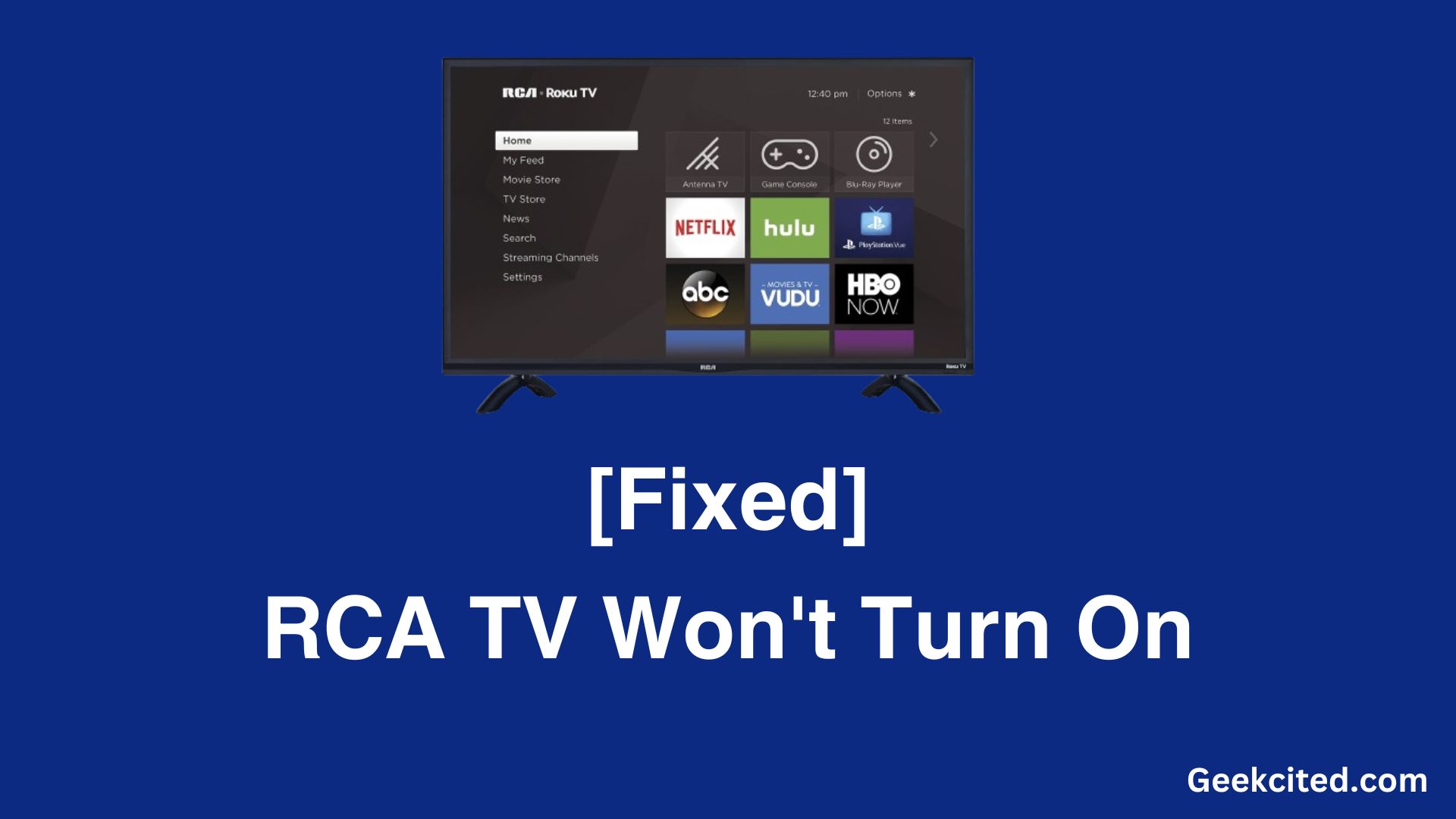 rca tv won't turn on