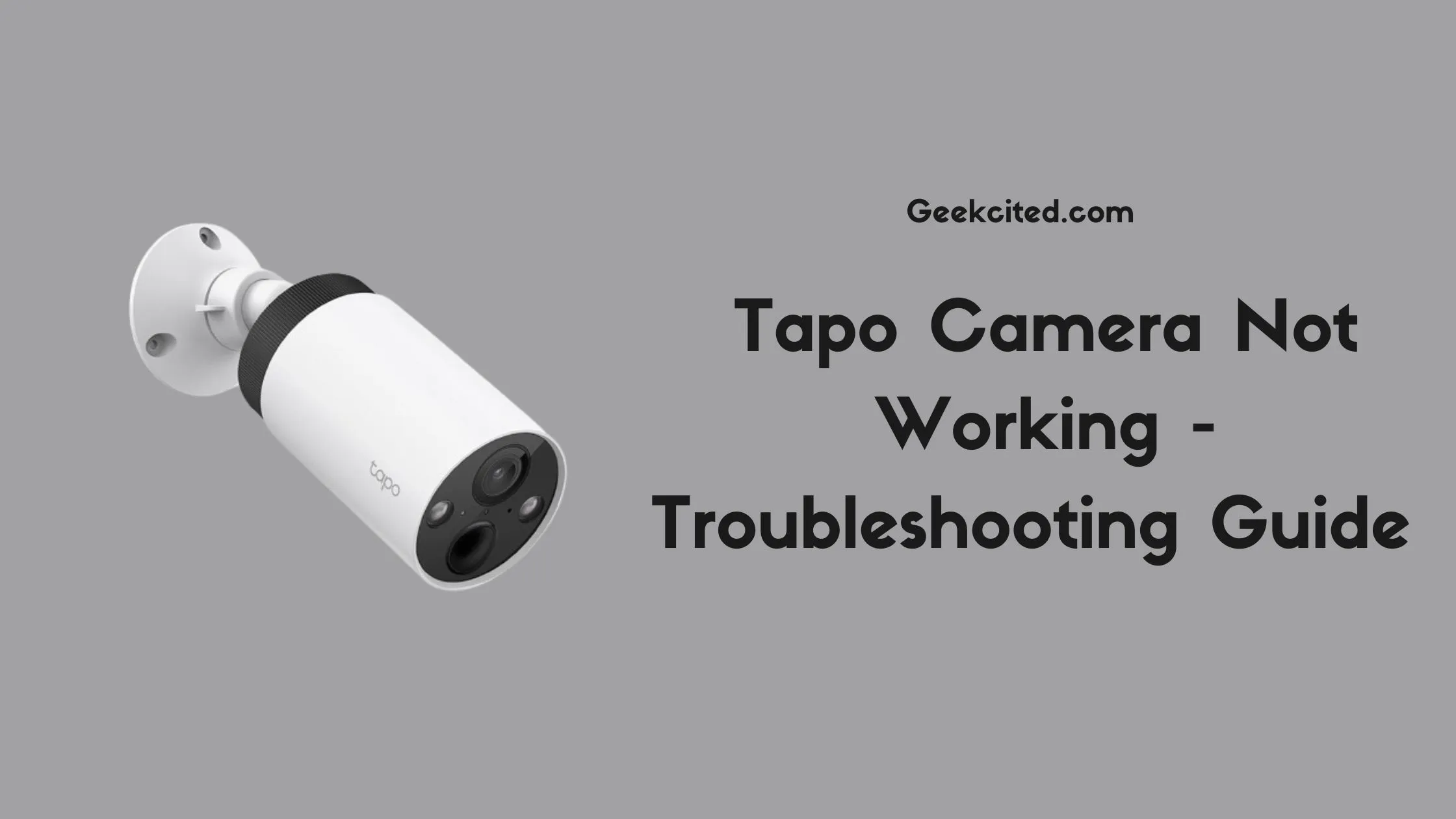 Tapo Camera Not Working