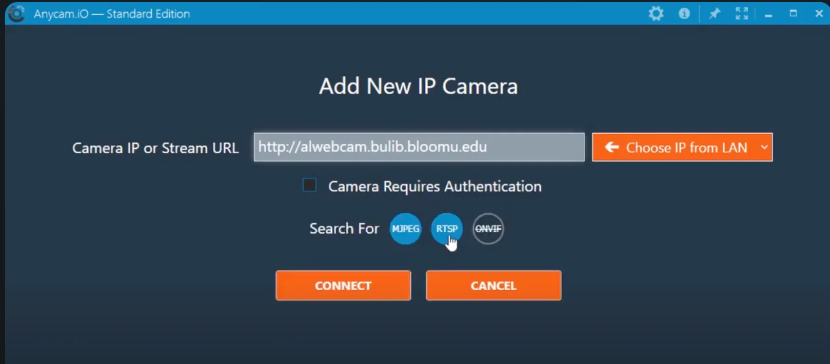 using anycam to view tapo on windows