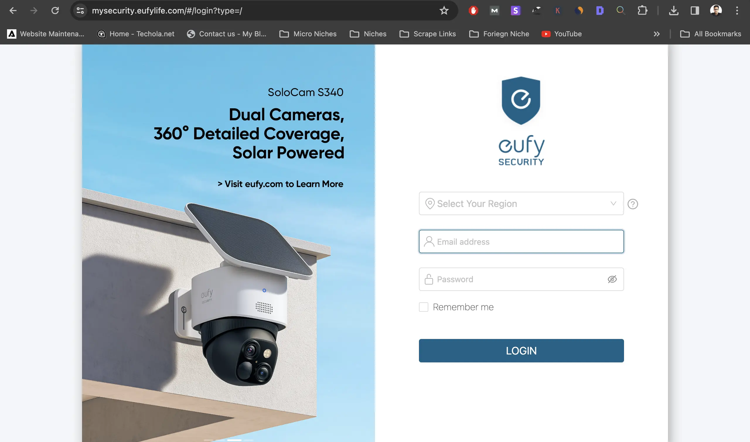 Watch Eufy Camera on Computer using Online Portal