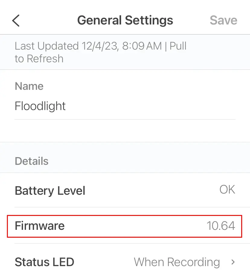 blink update firmware