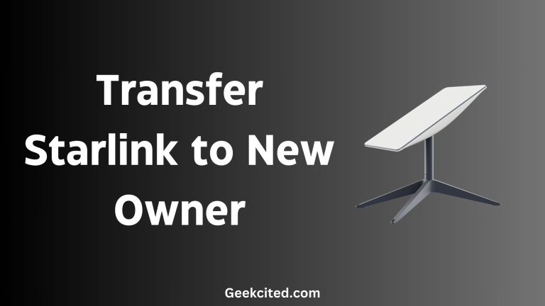 Transfer Starlink to New Owner